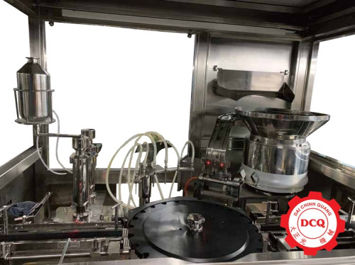 Máy Chiết Rót Và Đóng Nút Chất Lỏng Lọ (Vial) Tự Động